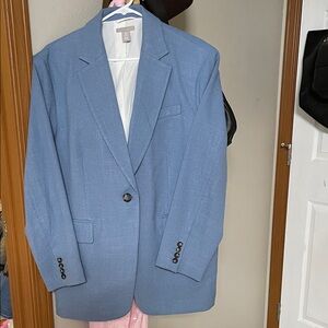 NWOT H&M Oversized Powder Blue Blazer